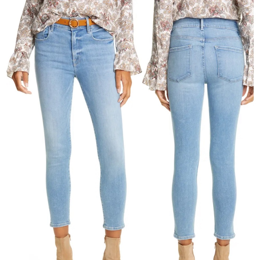 Frame Le One Skinny Jeans in Caspio Fits Size 8-16 - Picture 3 of 15